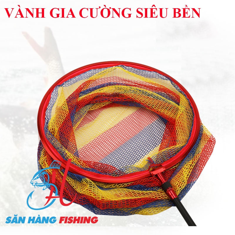 Vợt Săn Hàng Câu Cá, Mặt Vợt Lưới Sâu, Câu Đài, Đơn