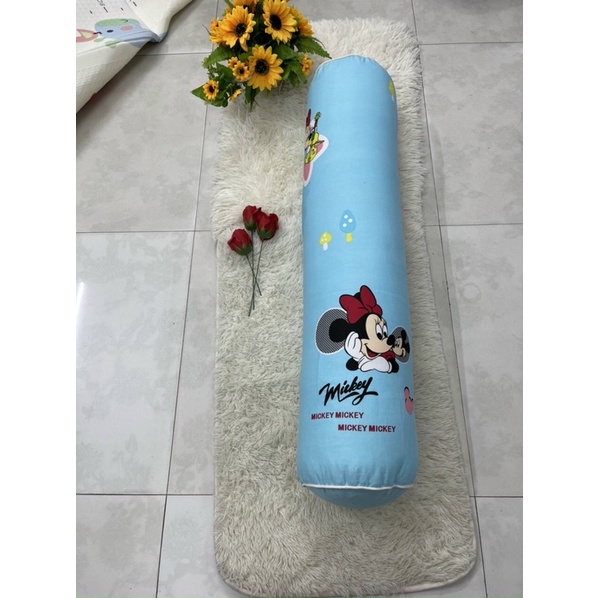 VỎ GỐI ÔM COTTONG ĐẦU VUÔNG CÓ KHOÁ KÉO TIỆN LỢI(kt 35*105cm)