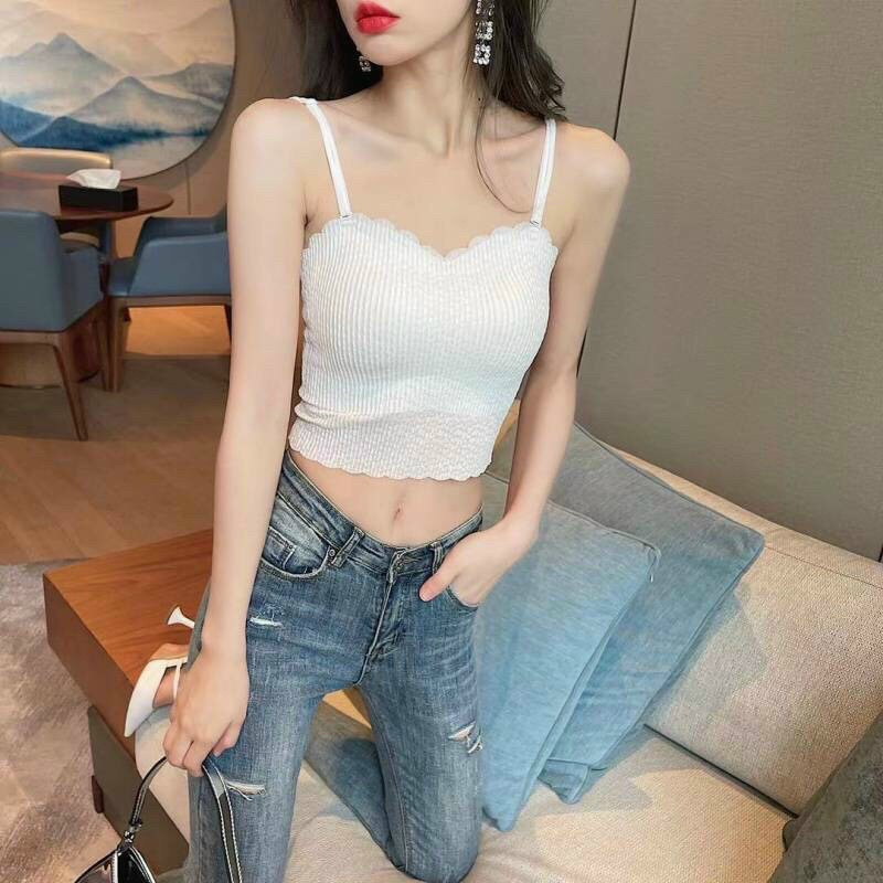 Áo bra 2 dây Sarah Lingerie có mút ngực và lớp lót tinh tế ms F12