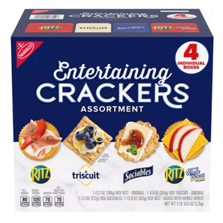Hộp bánh sociables, triscuit, ritz baked và ritz entertaining crackers assortment 212g-240g-365g-388g