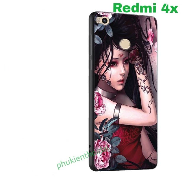 Xiaomi Redmi 4x Ốp lưng dẻo TPU in 3D hình dễ thương cao cấp