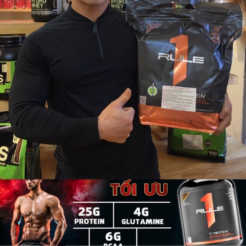 Thực phẩm tăng cơ Rule 1 R1 Whey Protein Isolate/Hydrolysate 10lbs (4.5kg)