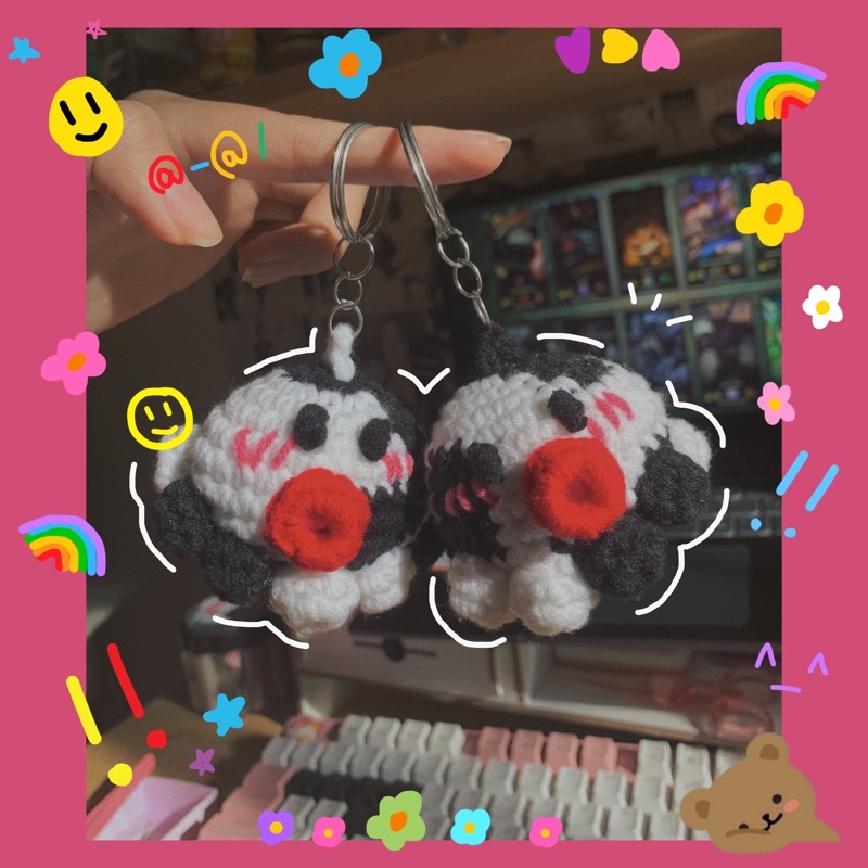 Móc khoá len bạch tuột bò sữa 🐙🐮