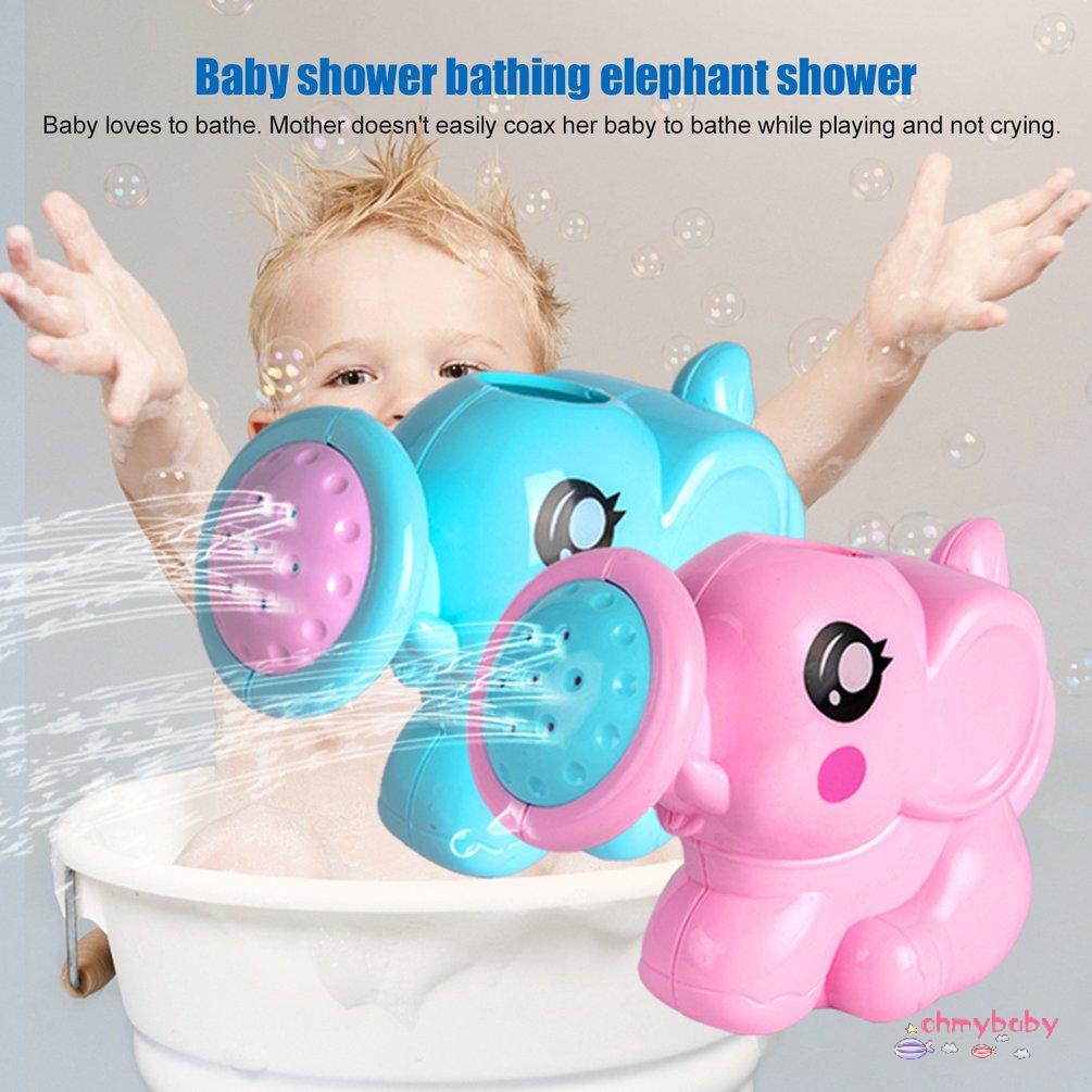 【OMB】 Bathing Toys Elephant Shower Cartoon Shower Comfortable Grip Sprinkle Toys