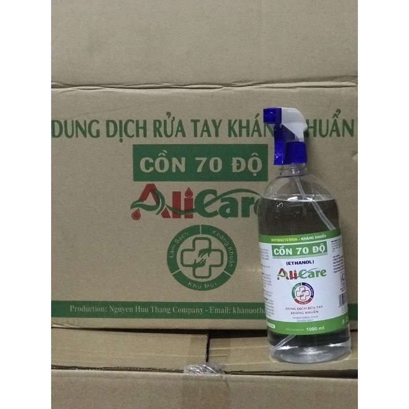 Cồn 70 độ AliCare 1000ml kháng khuẩn