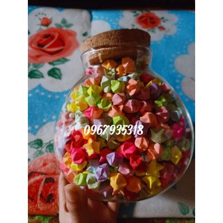 Lọ thuỷ tinh đựng sao giấy (1000)