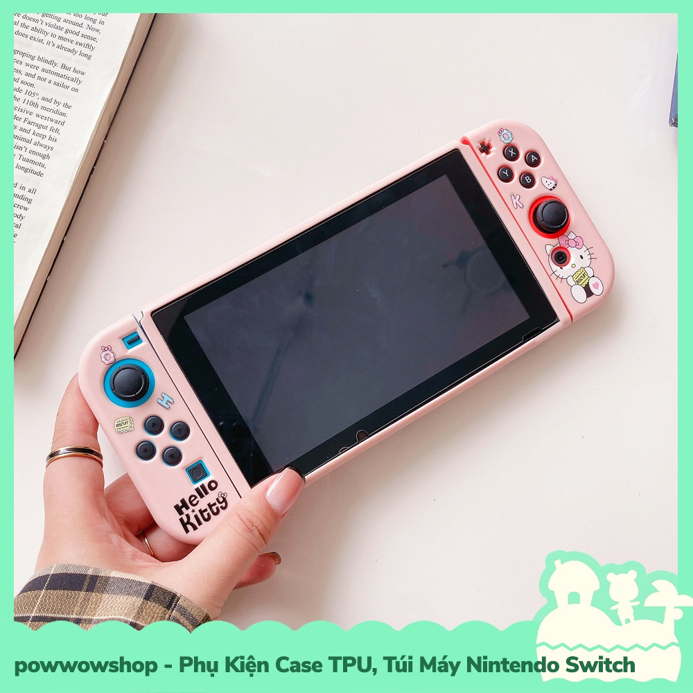 [Sẵn VN - Hỏa Tốc] Set Phụ Kiện Case Ốp TPU Dẻo, Túi Đựng Máy Cho Máy Game Cầm Tay Nintendo Switch Hello K