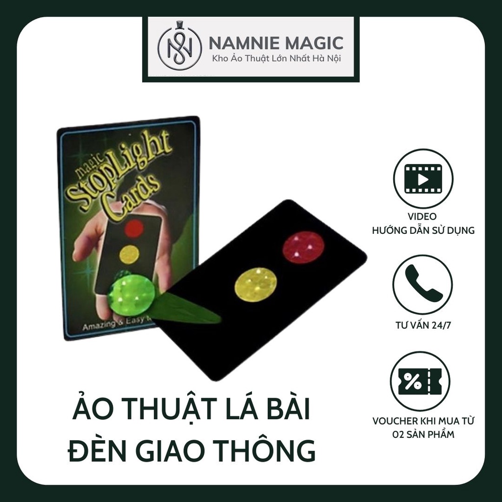 Ảo Thuật Lá Bài Thần Kỳ, Di Chuyển Đèn Giao Thông Qua Các Thẻ, Đạo Cụ Đường Phố,Đồ Chơi Thông Minh Cho Bé,Stoplight Card