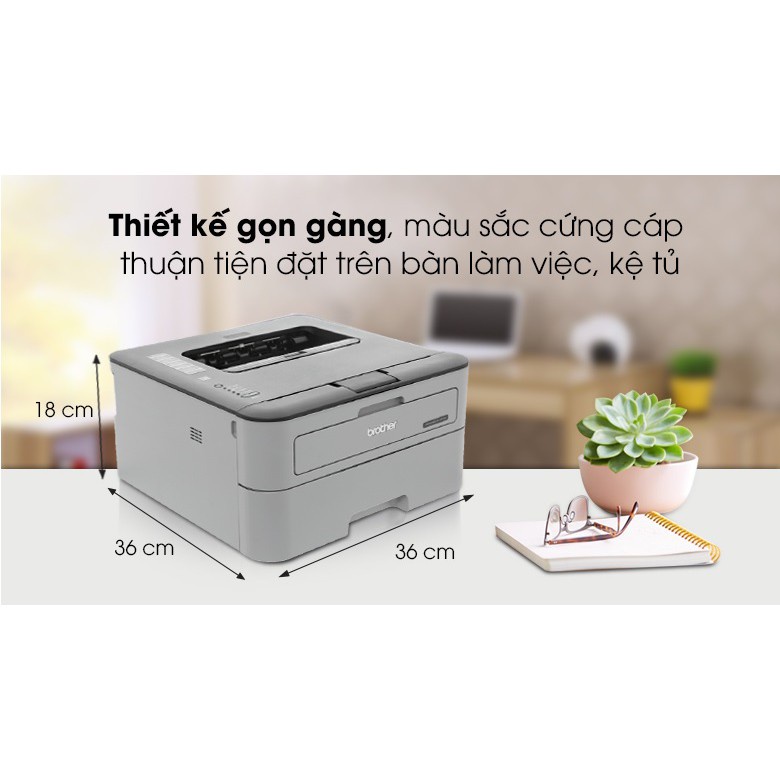 Máy in laser đen trắng đơn năng Brother HLL2321D Bảo hành 24T chính hãng