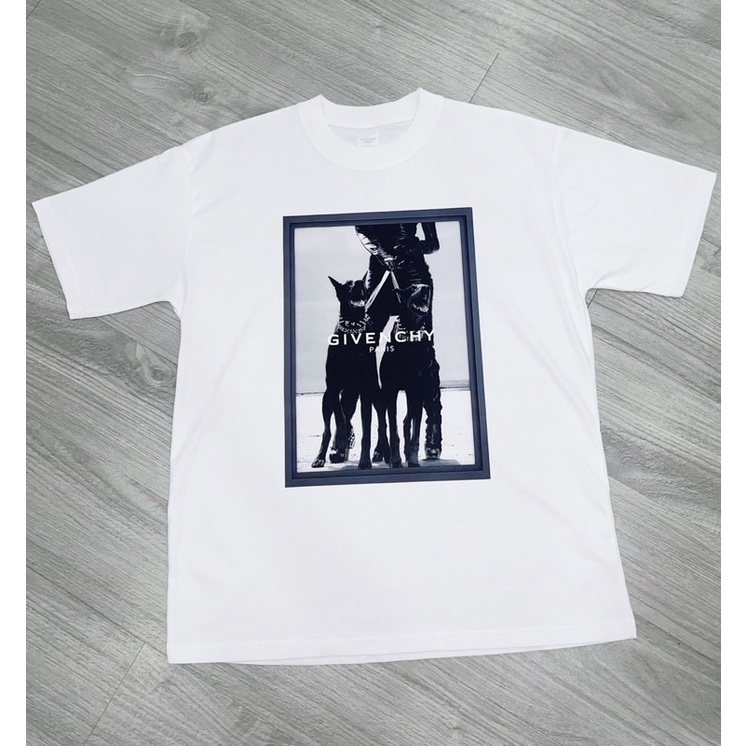 ÁO THUN TAY LỠ COTTON DOG GIVENCHYY FORM UNISEX NAM NỮ (kèm ảnh thật)