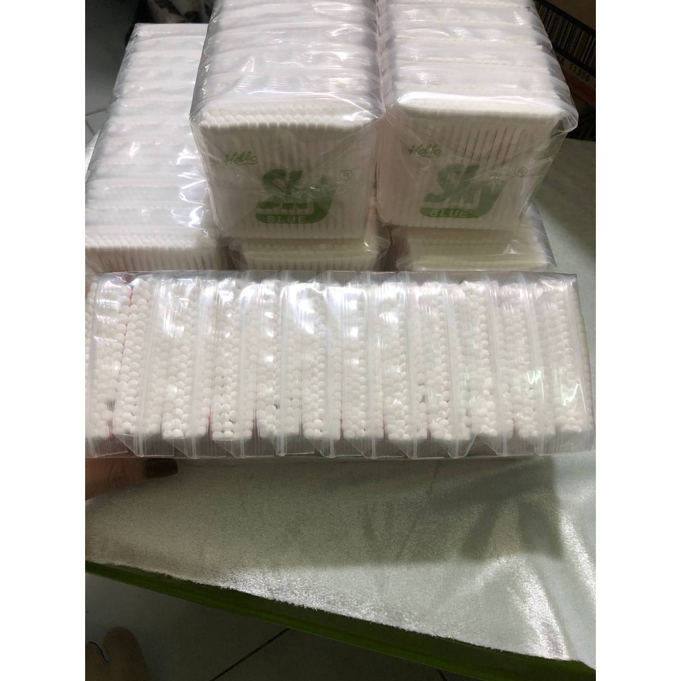 bông ráy tai sky 1 lốc 12 gói