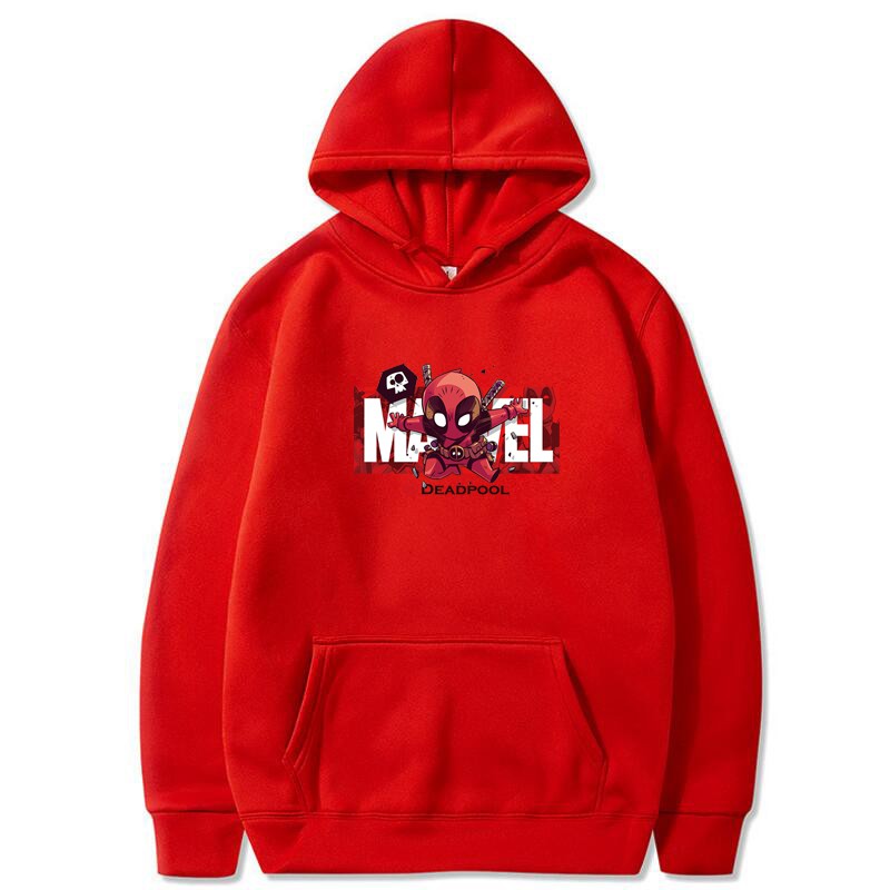 Marvel Áo Hoodie In Hình Siêu Anh Hùng Deadpool Đẹp Mắt