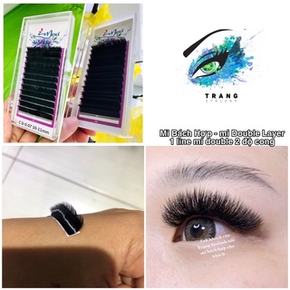 Thanh lý Lông mi nối easy fan- Mi Double Layer - Mi Bách Hợp (Mi Bích Hợp )