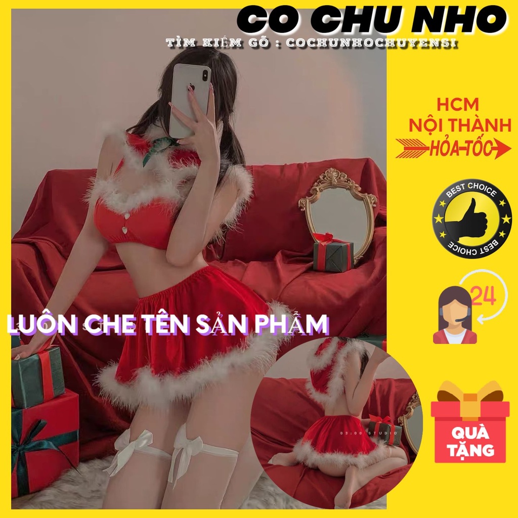[SẴN HÀNG GIAO NGAY]Cosplay noel nhung Đỏ Gợi Cảm - Nội Y Cho Đêm Giáng Sinh - Christmas Sexy- cochunhochuyensi | BigBuy360 - bigbuy360.vn