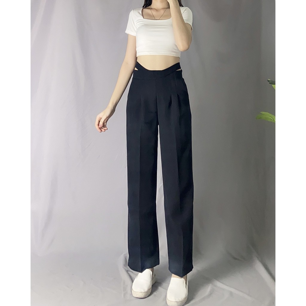 Quần sớ ống rộng culottes xuông dài Soday55