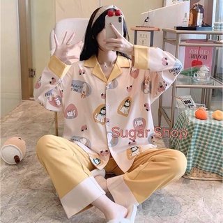 Bộ đồ Pyjamas, bộ đồ mặc nhà chất lụa Satin Cao cấp