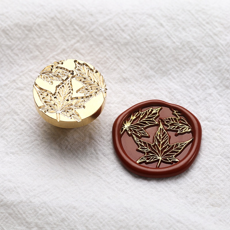Sudisi Fire Lacquer Đầu Con Dấu Bằng Đồng Hai Kiểu Dáng Mới Dòng Cây Hoa Lily of the Lily of the Lily of the Lily of Lacquer