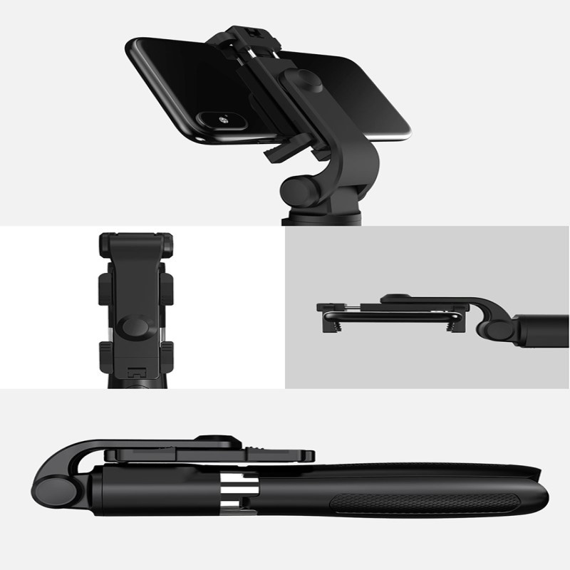 Tripod - Phụ kiện gậy chụp ảnh tự sướng 3 chân Bluetooth L01 có remote chụp hình bluetooth, đầu xẹp điện thoại xoay 360