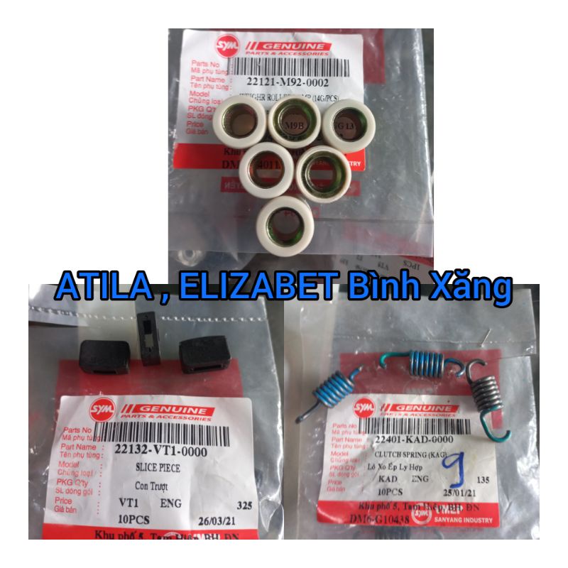 Bi nồi , Kẹp Trượt , Loxo 3 Càng : Atila , Elizabet cơ