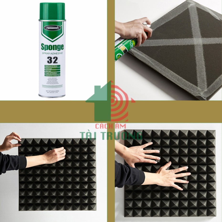 Keo Dán Dạng Xịt Siêu Dính , Dán Xốp, Mút , Giấy Decal, không mùi