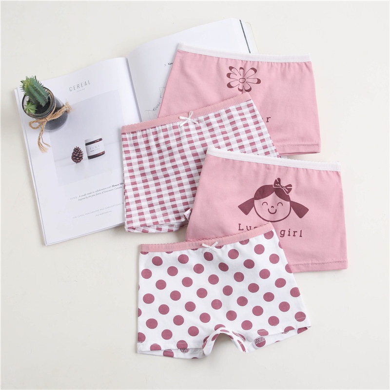 Combo 4 quần lót cho bé gái hoạ tiết xinh xắn cute từ 1-16 tuổi