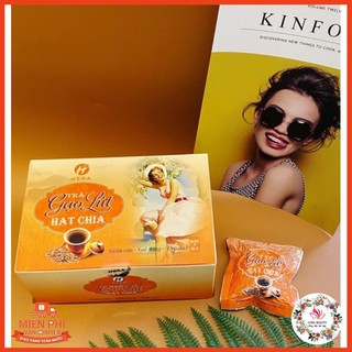 Trà giảm cân gạo lứt hạt chia hera tặng kèm thước dây
