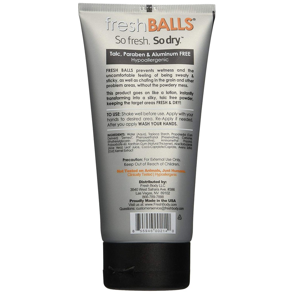 [Nam Giới] Kem Khử Mùi Vùng Kín Cho Nam Fresh Body - Fresh Balls 100ML