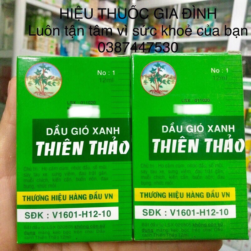 Dầu gió xanh THIÊN THẢO Trường Sơn lọ 12ml