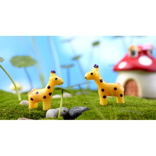 Combo 02 hươu cao cổ trang trí tiểu cảnh - phụ kiện terrarium - phụ kiện trang trí tiểu cảnh