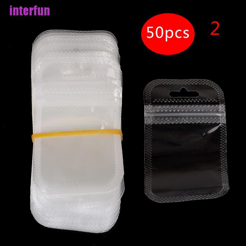 Set 50 Túi zip Nhựa mini 4.5X6Cm Đựng Trang Sức Tiện Dụng