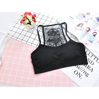 Áo bra lưới ren hoa