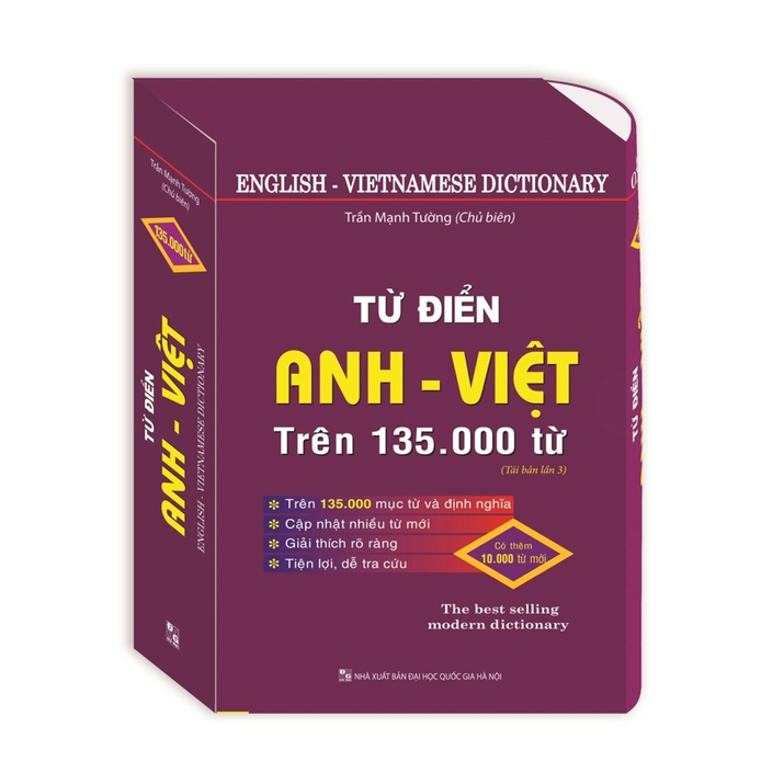 Sách - Từ điển Anh - Việt trên 135.000 từ (Hộp,bìa cứng) - tái bản 04