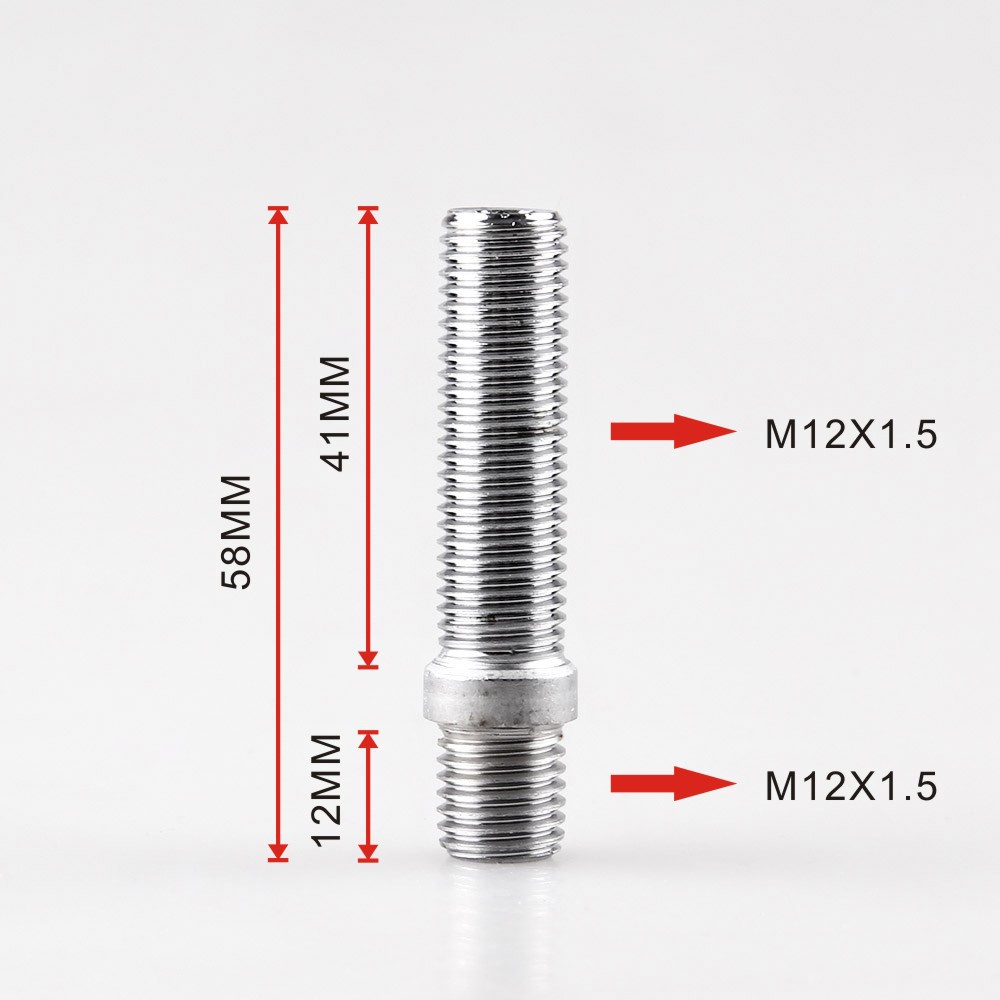 Set 20 Ốc Vít Nối Dài M12x1.5 Chuyên Dụng Cho Bánh Xe Hơi