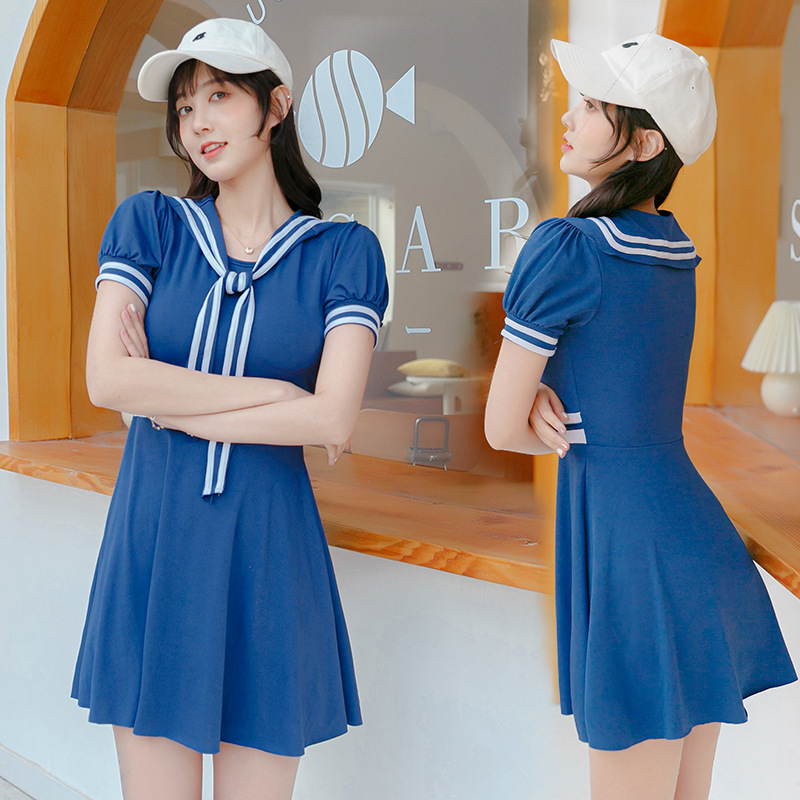 Đồ Bơi 2 Mảnh Tay Ngắn Màu Trơn Phong Cách Thể Thao | BigBuy360 - bigbuy360.vn