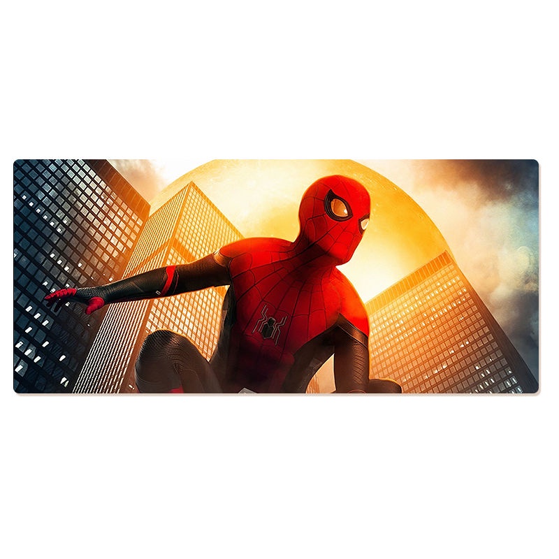 Tấm Lót Chuột Và Bàn Phím Máy Tính 700x300 In Hình Người Nhện anime Sáng Tạo