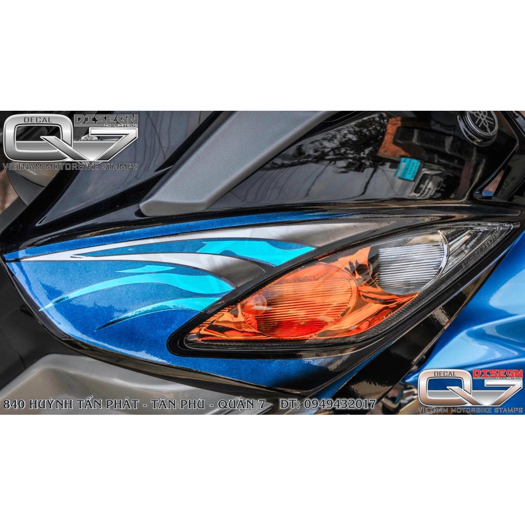 TEM RỜI EXCITER 2010 LỬA XANH ĐEN