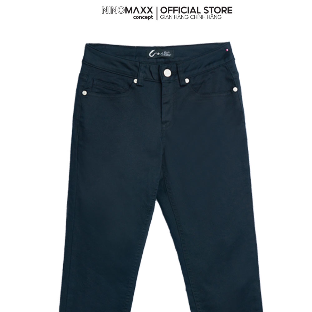 Ninomaxx Quần Khaki Basic Nữ dài chất cotton kiểu dáng trẻ trung 1508088