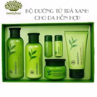 Bộ dưỡng da trà xanh Innisfree Green Tea Balancing Special Skin Care Set 6in1 SIÊU HOT