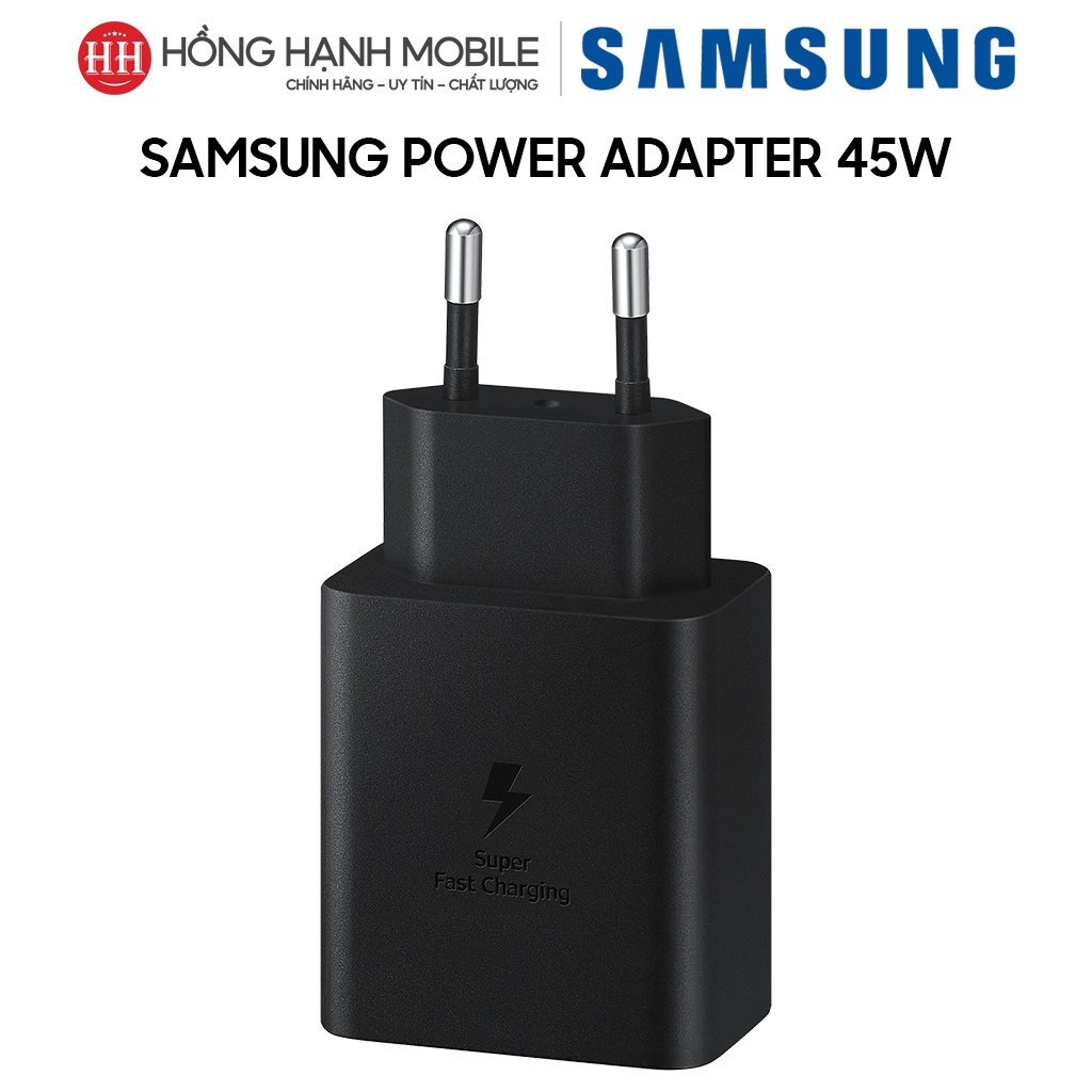 Cốc Sạc Samsung Power Adapter 45W Type C EP-T4510 - Hàng Chính Hãng