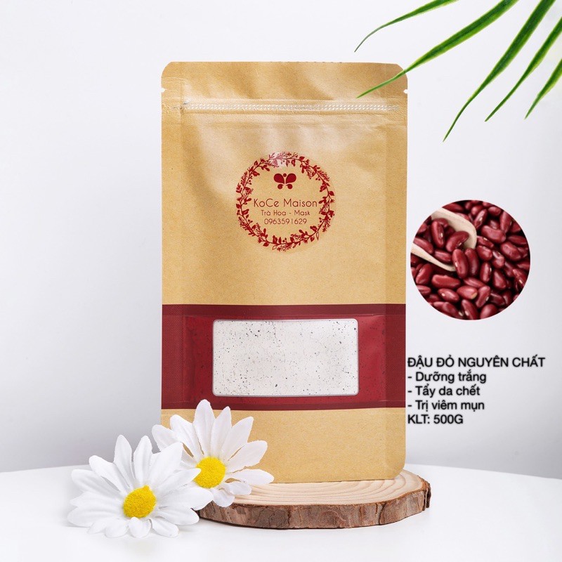 Bột đậu đỏ nguyên chất 500G( dưỡng trắng, tẩy da chết) | Thế Giới Skin Care