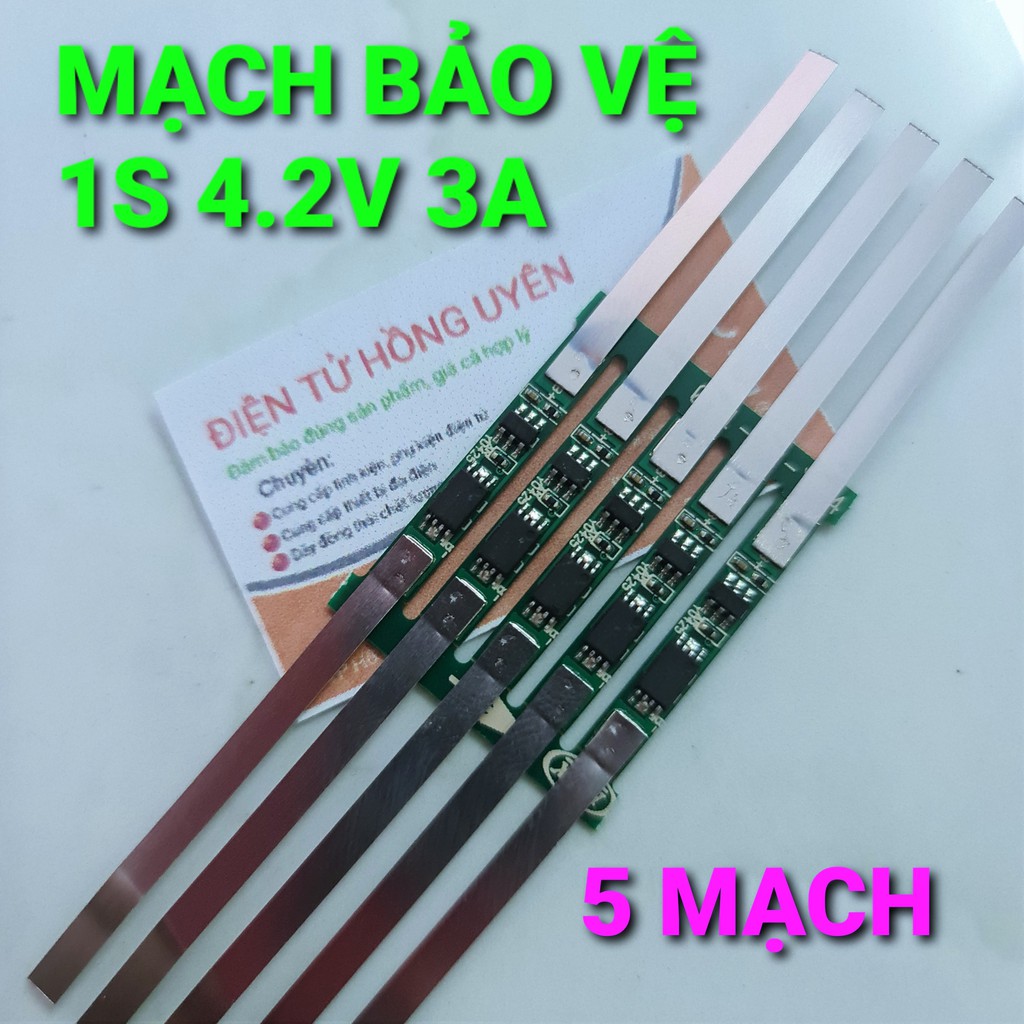 Mạch 1S 3A. Mạch bảo vệ sạc xả tự ngắt cho cell pin Lithium Li-ion 18650/26650 3.7V - 4.2V