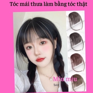 Mái thưa tóc thật dệt tay cao cấp