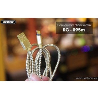 Cáp sạc Nam Châm cổng Android Remax Rc-095m (Xám, Vàng)