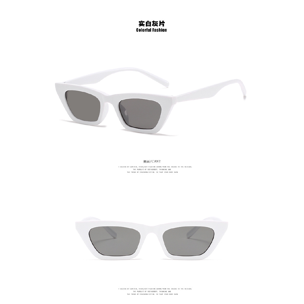 Kính Râm Mắt Mèo Chống Tia Uv400 Phong Cách Hàn Quốc Cho Nữ