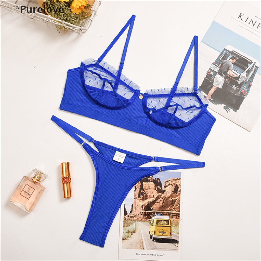 Set Đồ Lót Ren Xuyên Thấu Gợi Cảm Quyến Rũ Dành Cho Nữ