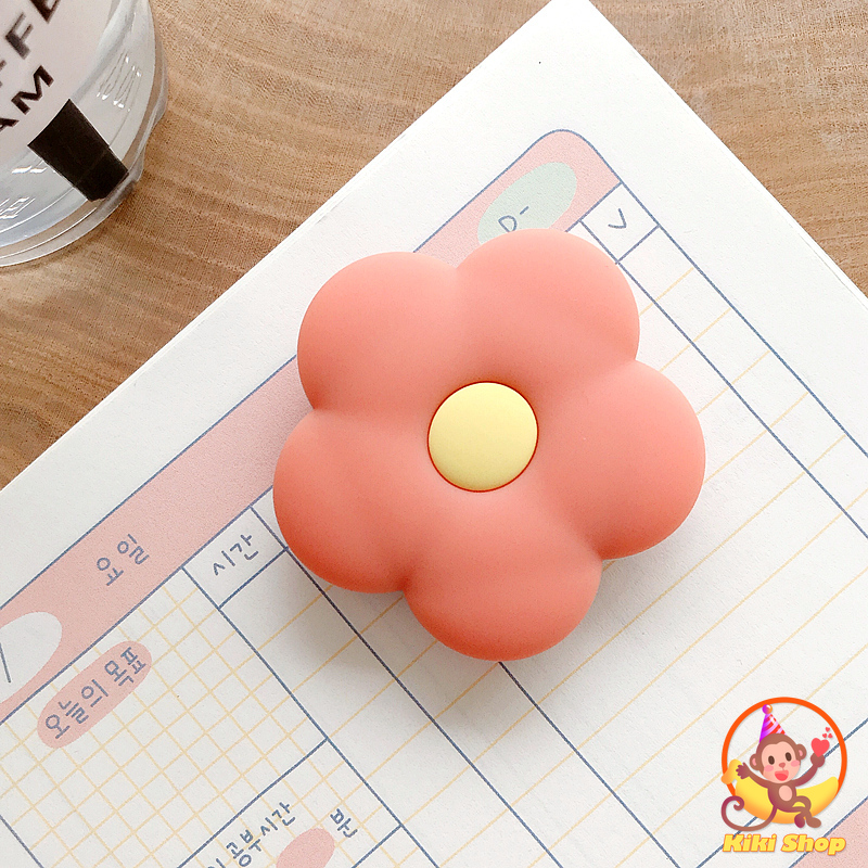 Expanding Phone Stand Holder Mobile Phone Stand Bracket Silicone Cute Flower Candy Color Phone Holder Finger Ring Holder