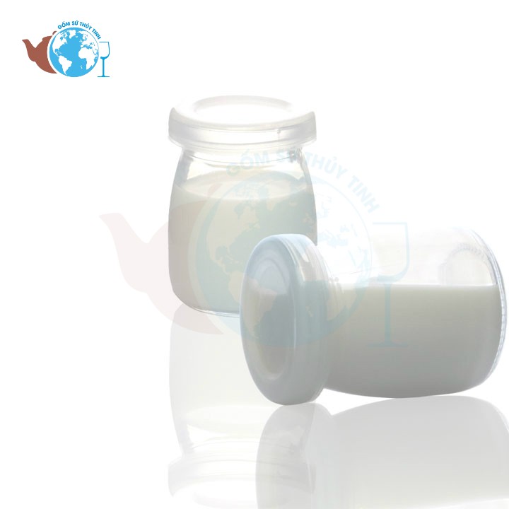 [Mã SKAMPUSHA7 giảm 8% tối đa 50K đơn 250K] Bộ 12 hũ thủy tinh pudding lùn 100ml