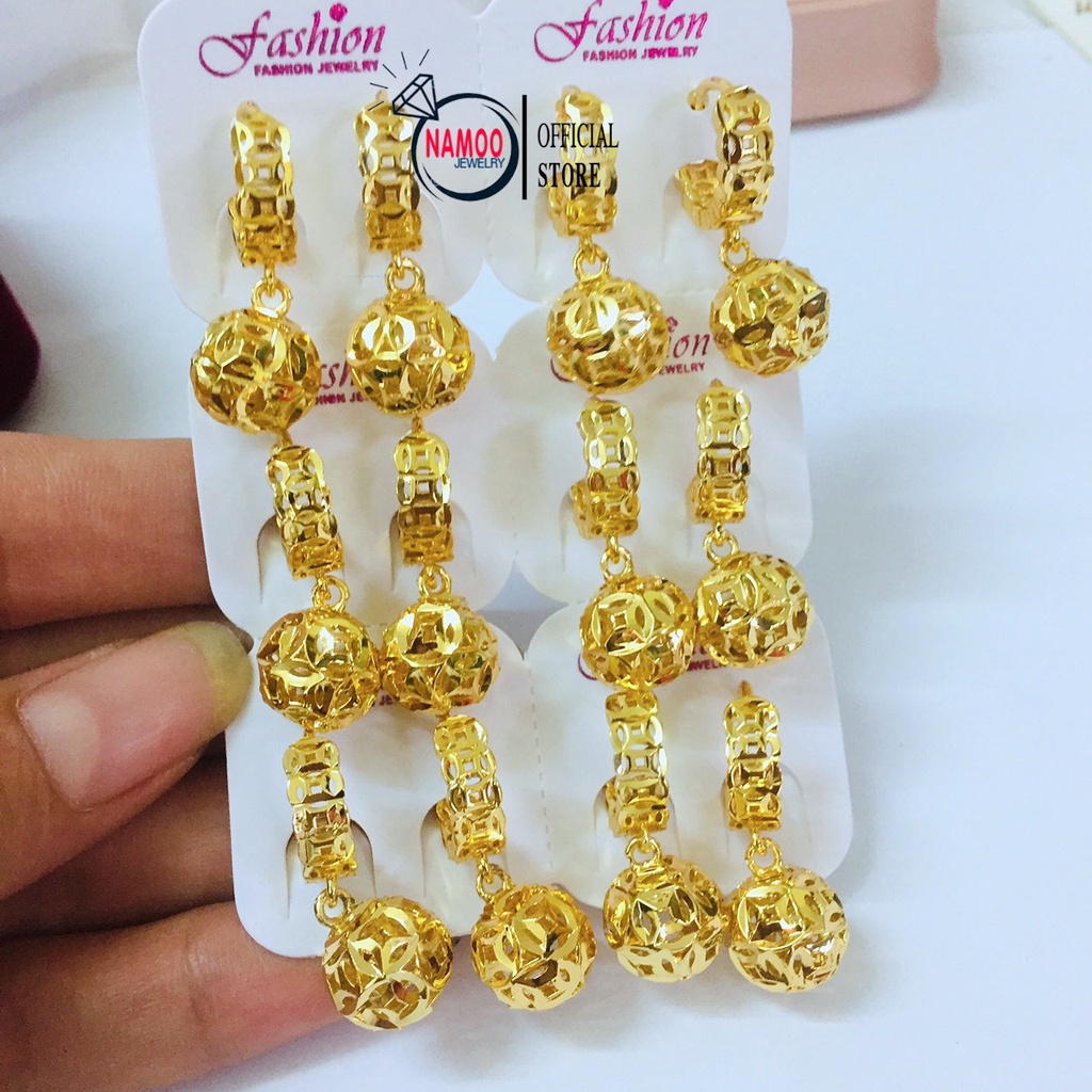 Bông tai Nữ Mạ Vàng T726 Bền Màu Bảo Hành 6 Tháng Namoo Jewelry Chuyên Sỉ