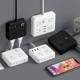 Ổ cắm điện hai cổng usb 2 lỗ có dây cáp tiện dụng