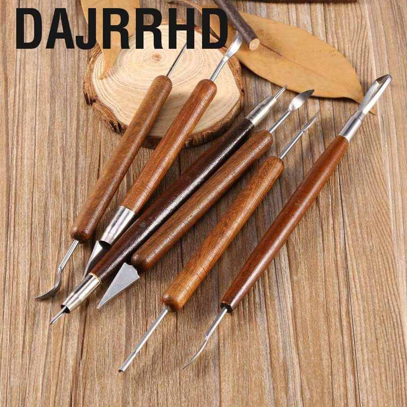 Bộ 6 dụng cụ chạm khắc bằng gỗ nhỏ gọn tiện lợi